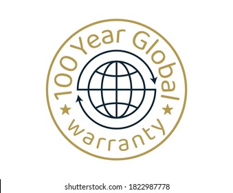 100 year global warranty images, 100 years worldwide warranty logos