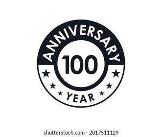 100 Years Anniversary Badge Vector Design Stock Vector (royalty Free 