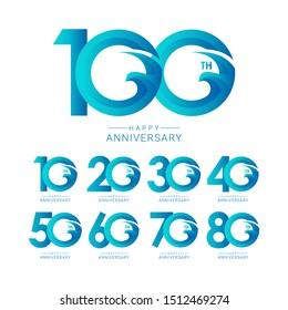 100 Years Anniversary Bird Model Vector Template Design Illustration