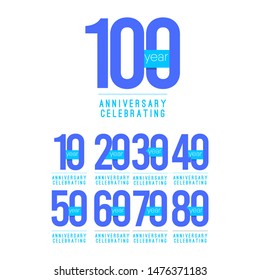 100 Years Anniversary Celebrating Vector Template Design Illustration