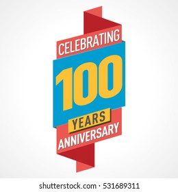 100 Years Anniversary Celebration Design.