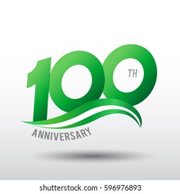100 Years Anniversary Celebration Design Logo