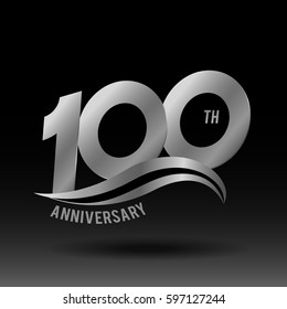 100 Years Anniversary Celebration Design logo