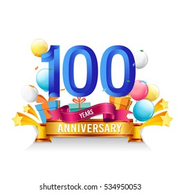 662 100 Years Celebration Balloon Images, Stock Photos & Vectors ...