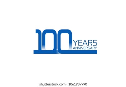 100 Years Anniversary Celebration Logotype Anniversary Stock Vector ...