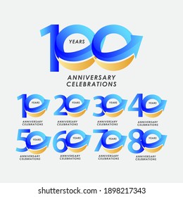 100 Years Anniversary Celebration Number Vector Template Design Illustration