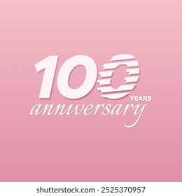 colección de diseño de Vector de número de celebración de 100 años