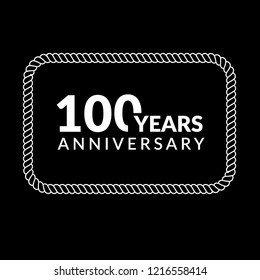 100 years anniversary celebration simple emblem, label, badge, logo. vintage logo, 15 year sign, jubilee, greeting card