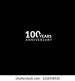 100 years anniversary celebration simple emblem, label, badge, logo. vintage logo, 15 year sign, jubilee, greeting card