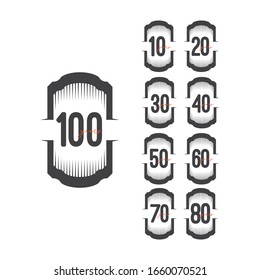 100 Years Anniversary Celebration Vector Template Design Illustration