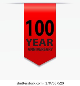 100 Years Anniversary Celebration Vector Template Design Illustration