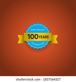100 Years Anniversary Celebration Vector Template Design Illustration