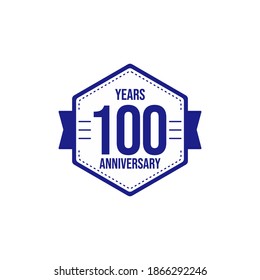 100-jährige Jubiläumsfeier Vector Template Design Illustration