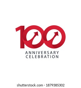 100 Years Anniversary Celebration Vector Template Design Illustration