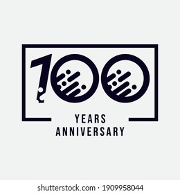 100 Years Anniversary Celebration Vector Template Design Illustration