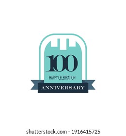100 Years anniversary celebration vector template design illustration