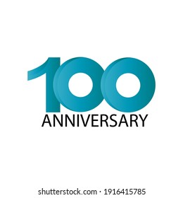 100 years anniversary celebration vector template design illustration