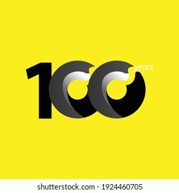 100 Years Anniversary Celebration Vector Template Design Illustration