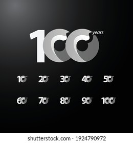 100 Years Anniversary Celebration Vector Template Design Illustration