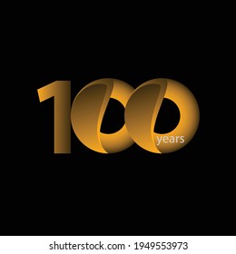 100 Years Anniversary Celebration Vector Template Design Illustration