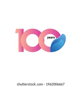 100 Years Anniversary Celebration Vector Template Design Illustration