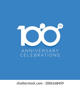 100 Years Anniversary Celebration Vector Template Design Illustration