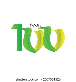 100 Years Anniversary Celebration Vector Template Design Illustration
