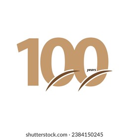 100 Years Anniversary Celebration Vector Template Design Illustration