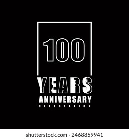 100 Jahre Jubiläumsfeier Vektorgrafik Vorlage Design Illustration