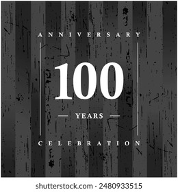 100 years anniversary celebration vector template design illustration