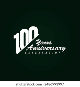 100 years anniversary celebration vector template design illustration