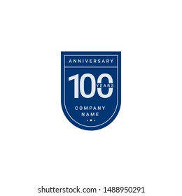 100 Years Anniversary Celebration Your Company Vector Template Design Illustration