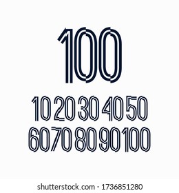 100 years anniversary design template.