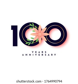 Plantilla de diseño de aniversario de 100 años