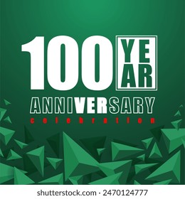 100 Years anniversary elebration vetor template design illustration