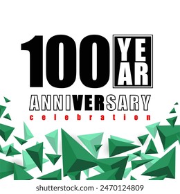 100 Years anniversary elebration vetor template design illustration