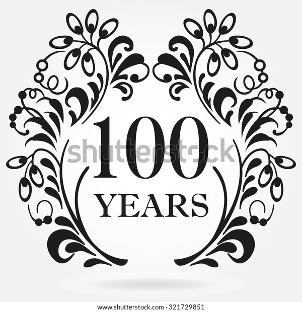 100 Years Anniversary Icon Ornate Frame Stock Vector (Royalty Free ...