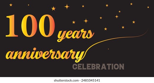 100 Jahre Jubiläumssymbol .Vektorillustration.