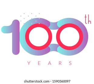 100 Years Anniversary - Illustration as EPS 10 File