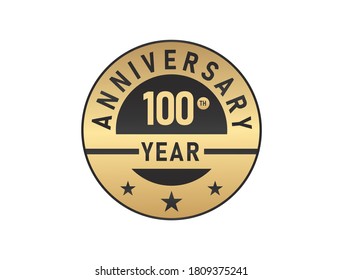 Logotipo vectorial de imágenes de 100 años 