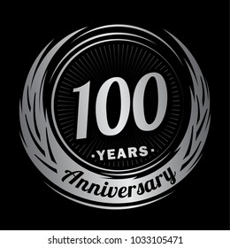 100 Years Anniversary. Anniversary Logo Design. 100 Years Logo.