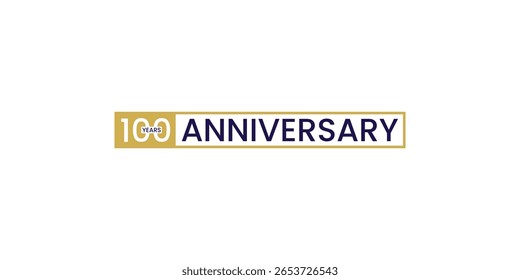 100 años de diseño de logotipo de aniversario