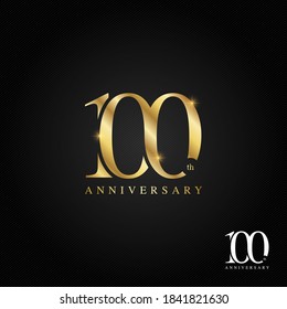 100 Years Anniversary Logo, Icon And Symbol Vector Illustration