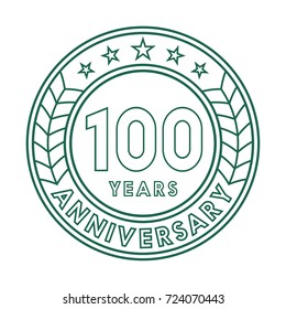 100 years anniversary logo template. 