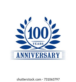 100 years anniversary logo template. 