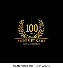 100 years anniversary logo. Vector and illustration.
