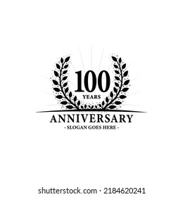 100 years anniversary logo. Vector and illustration.