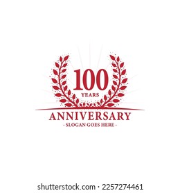 100-jähriges Logo. Vektorgrafik und Illustration.