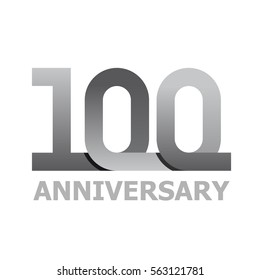 100 Jahre Jubiläum Nummer Vektor