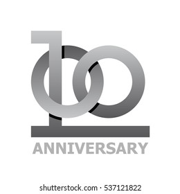 Símbolo de 100 años vector